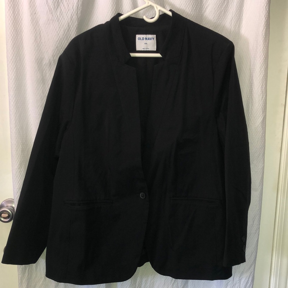 NWOT Old Navy Women’s XXL Black (Blackjack) 1 button Blazer Never Been Worn